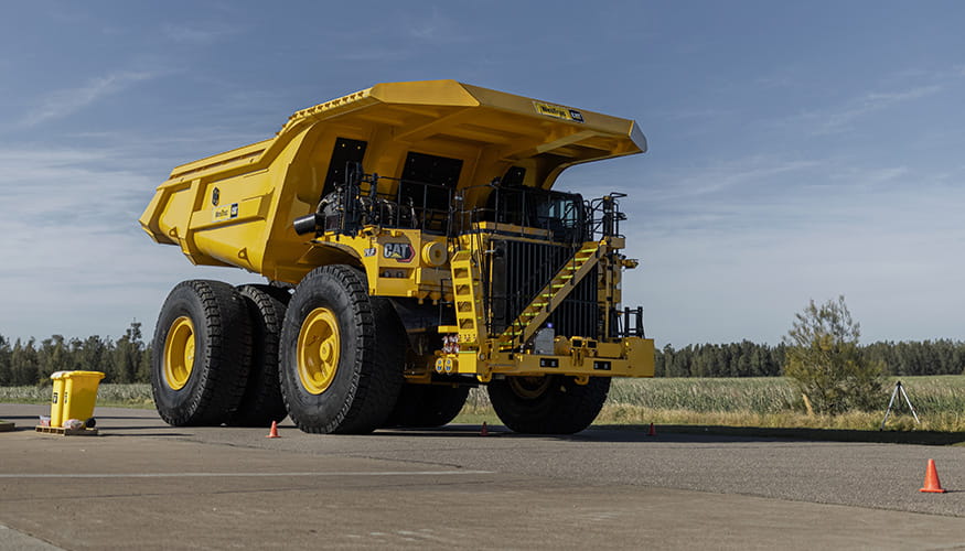 Sound Suppressed Cat Mining Truck