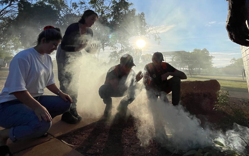 The Shire of Halls Creek Smoking Ceremony