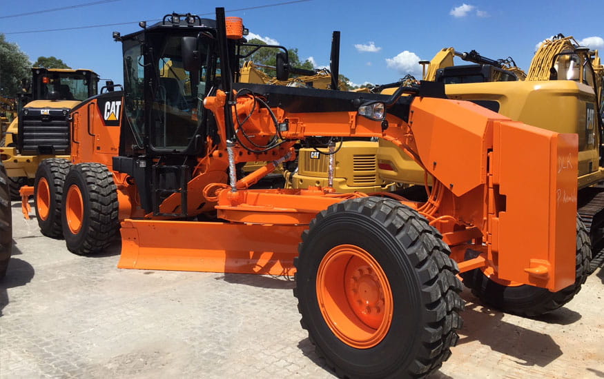 A Cat motor grader ordered by RMS
