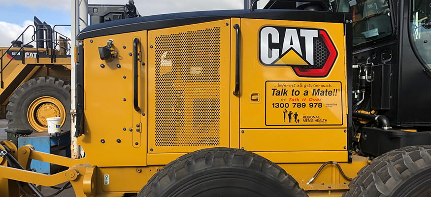 The Shire of Sandstone's New Cat Motor Grader