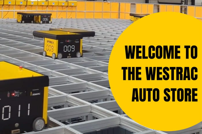 WesTrac Autostore automated parts warehousing solution