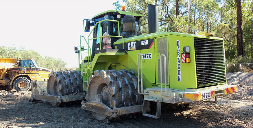 Daracon Cat 825H Compactor Before Rebuild 1