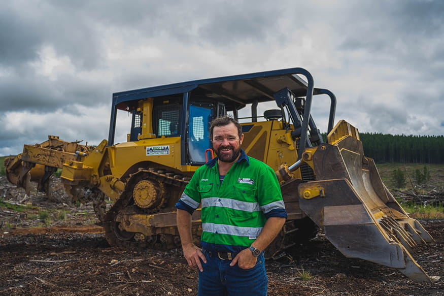 Aaron from Bizz's Farm, Forestry and Civil Contracting