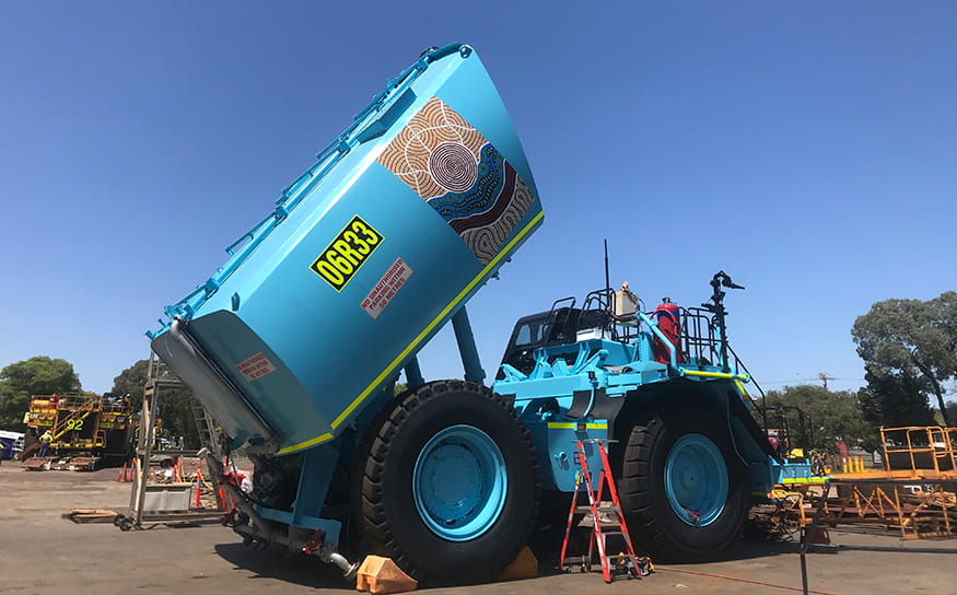 Rio Tinto's Blue Water Cart