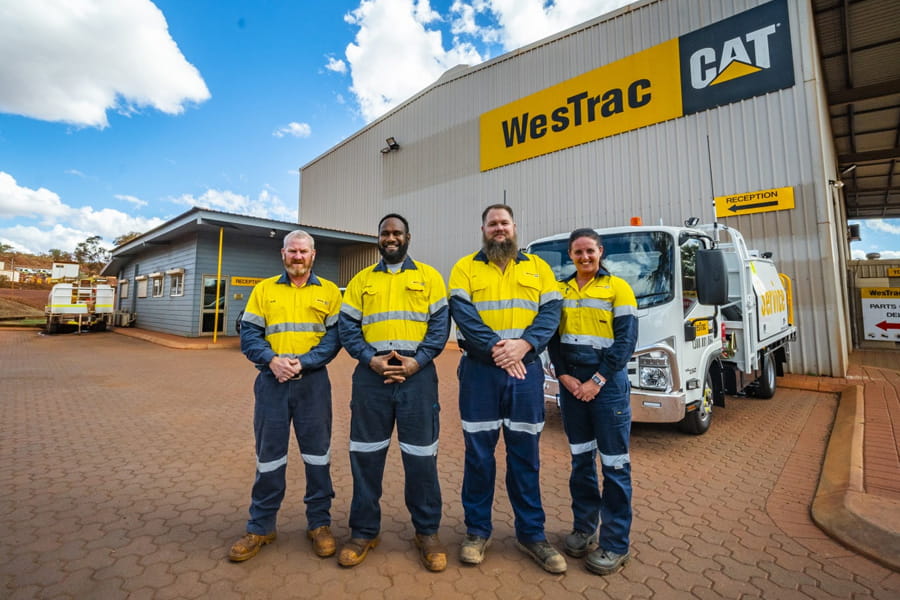 Group picture of the WesTrac Newman Team