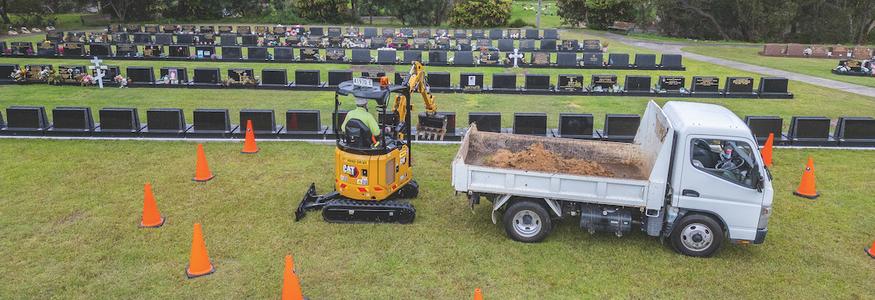 Metropolitan Memorial Parks gets down to earth with a Cat Mini Excavator