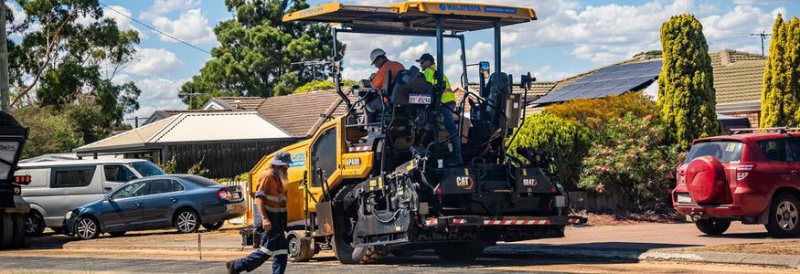 How the Cat® AP400 Wheel Asphalt Paver Powers Malatesta’s South West WA Operations