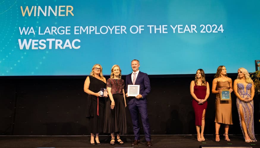 WesTrac awarded Large Employer of the Year for industry-leading training in WA