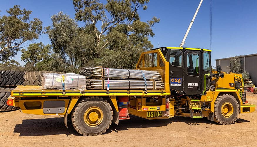 Elphinstone WR810 Flat Deck delivery truck