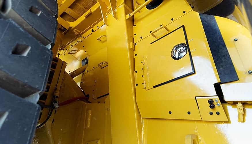 Up close and personal with a Cat Off Highway Mining Truck