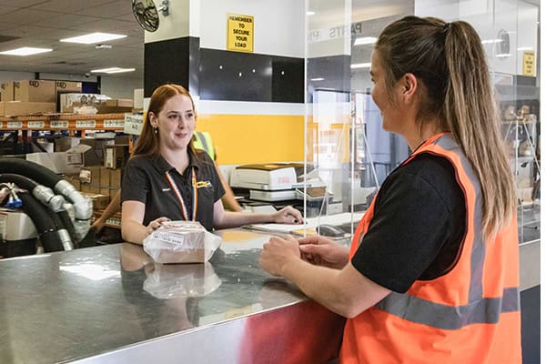 Customer visiting a WesTrac branch