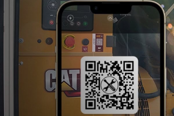 Scan QR codes on Cat parts