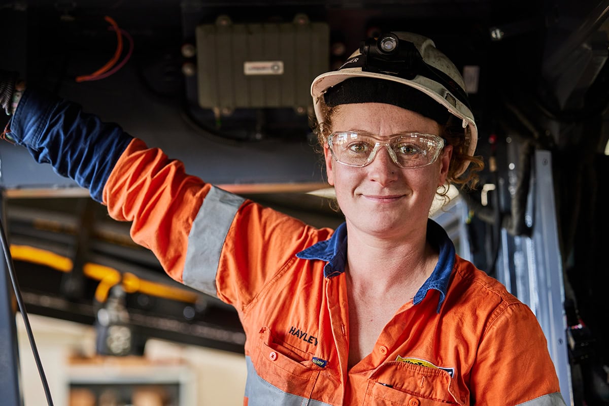 Hayley is a WesTrac service technician based at WesTrac Tomago