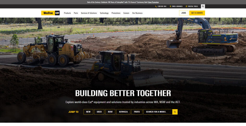 WesTrac launches new website: Designed for the way you work