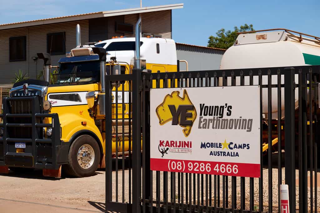 Young's Earthmoving Yard
