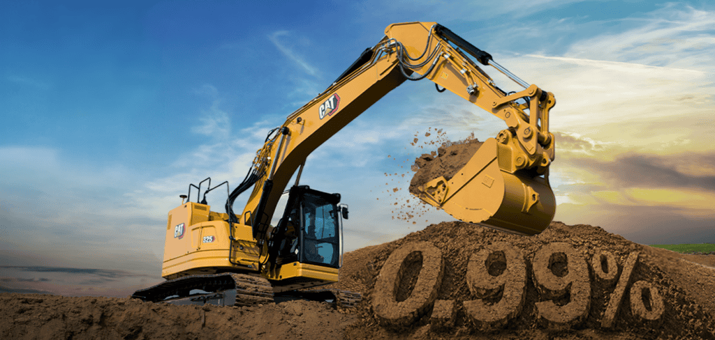 0.99% Finance on Selected Cat® Excavators