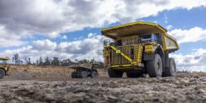 Yancoal's fleet of Cat 794 AC Electric Drive Mining Trucks
